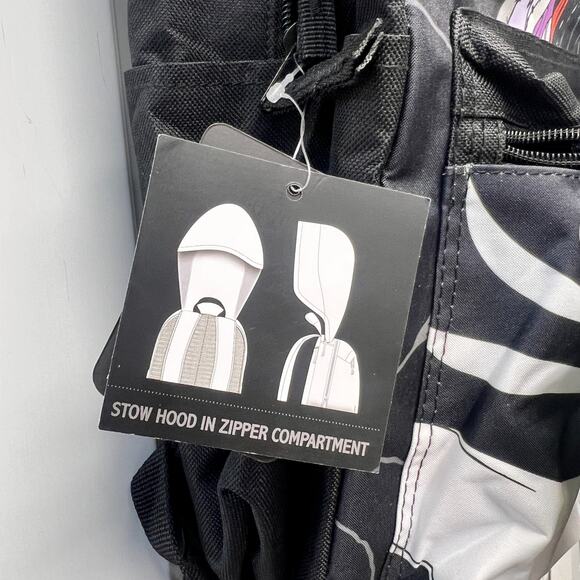 Nightmare Before Christmas 17" Backpack Includes Rain Cover Hood AAA4096 - Picture 7 of 12